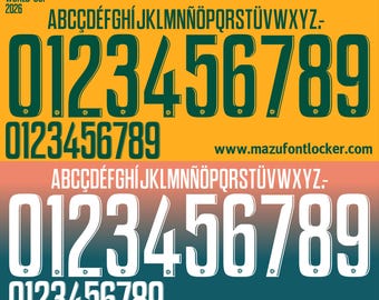 Australia World Cup 2026 Schriftart - Vektorschrift für Shirts (Digitaler Download)