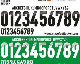 Germany Euro 2012 Font – Vector Typeface for Shirts (Digital Download)
