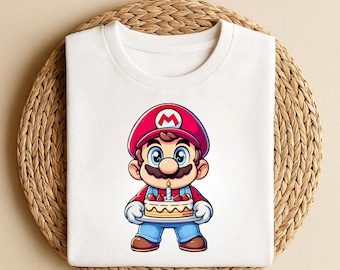 Super Mario Birthday Shirt, Matching Family Vacation Tee