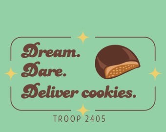 Biscoitos das Escoteiras | Logotipo divertido e inspirador | PNG e SVG