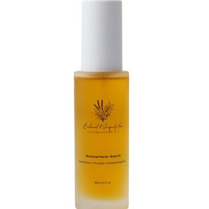 Botanical Face & Body Oil | Lightweight Moisturizer for Sensitive Skin, Non-Greasy Glow