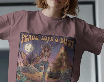 1990's Vintage Burning Man Black Rock Desert T Shirt Black Large