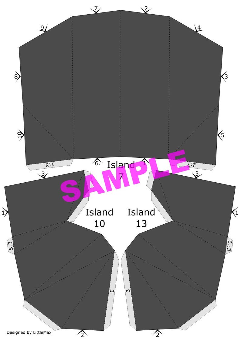 Penguin Papercraft PDF Template | Printable DIY Paper Model - Etsy