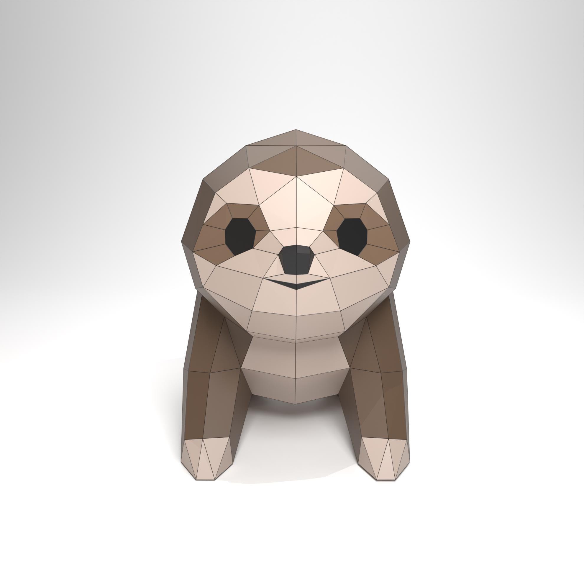Papercraft Sloth Templete Sloth Papercraft PDF Template | Printable DIY Paper Model - Etsy Canada