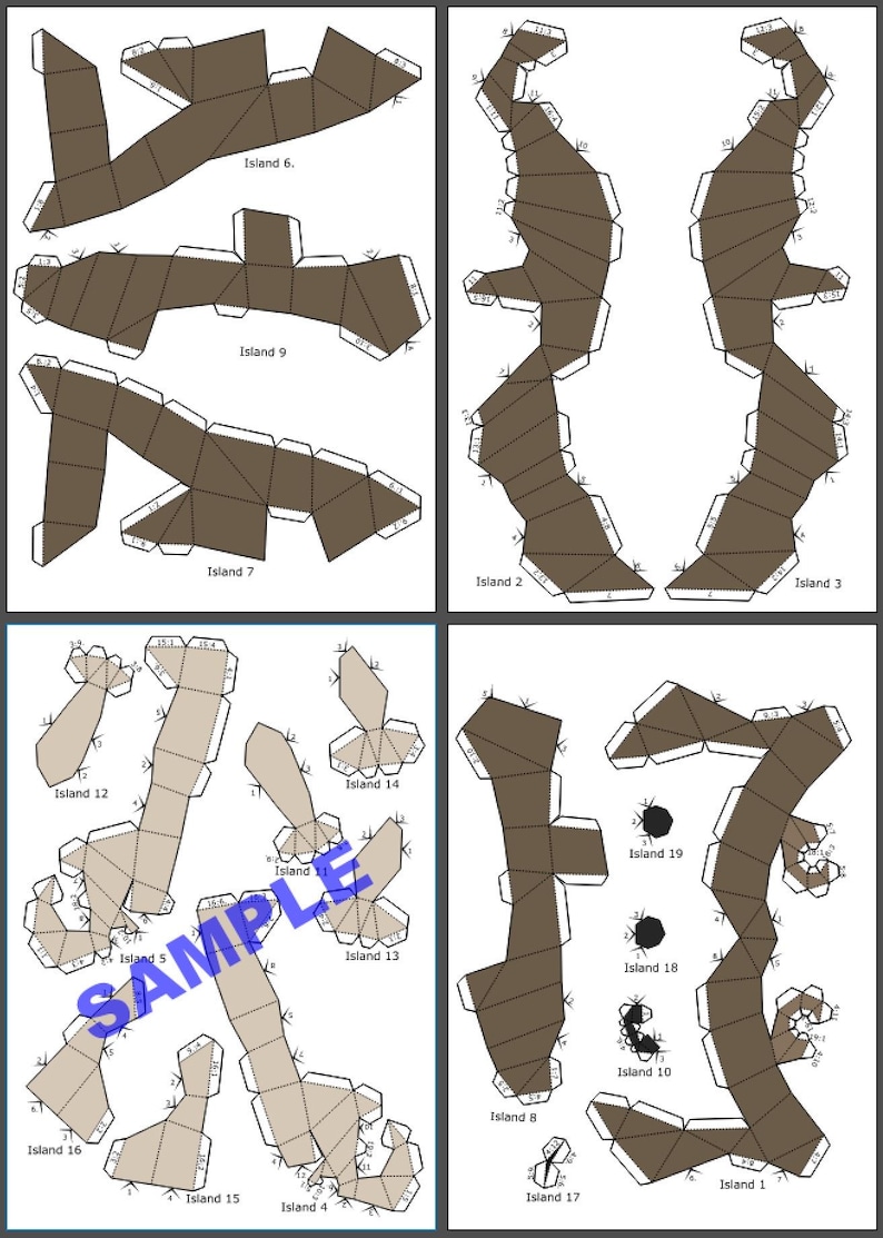 Papercraft Sloth Templete Sloth Papercraft PDF Template | Printable DIY Paper Model - Etsy