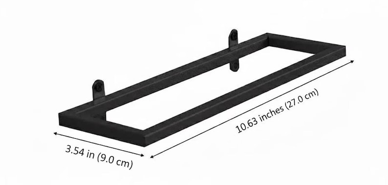 Black Metal Wall Mounted Wine Rack - Set of 6 - Modern Minimalist Decor image 10