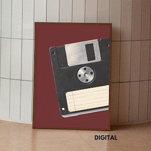Floppy Disk Art - 90s Retro Print