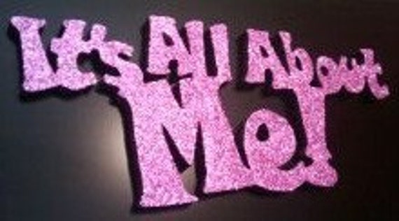 It's all about me glitter sign | Etsy