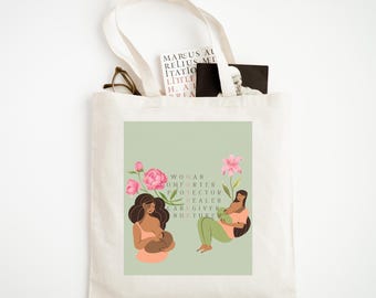 Mother's Day Celebration M.O.T.H.E.R Tote Bag Multiple Design Cotton Canvas Gift