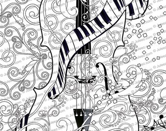 Printable Coloring Poster Coloring poster Music Art Coloring | Etsy Printable Coloring Poster Coloring poster Music Art Coloring | Etsy