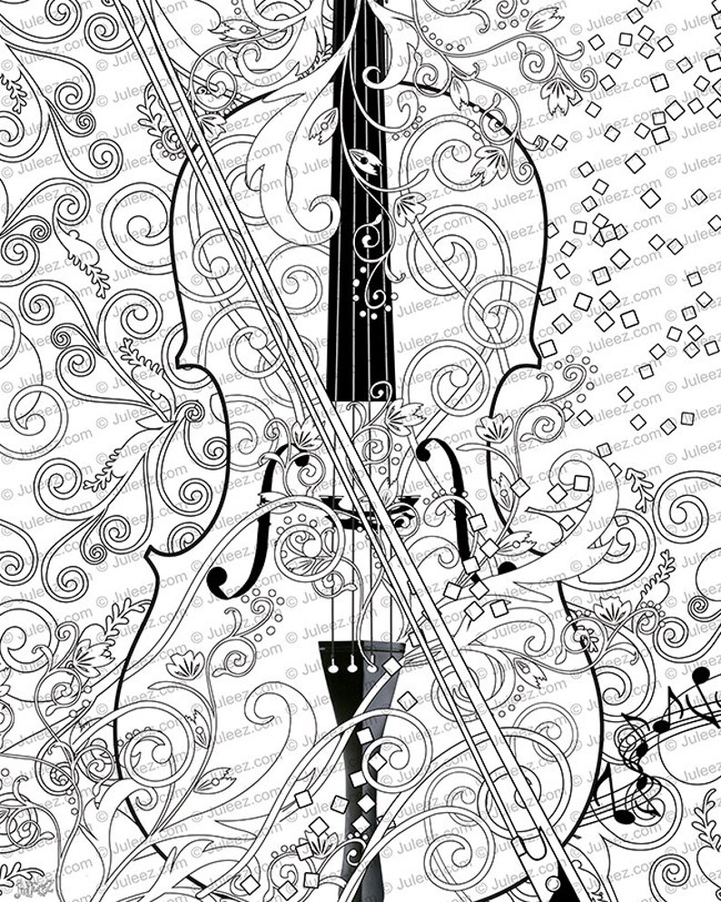 Afdrukbare Kleuren Poster Affiche Muziek Kunst Kleurplaten Etsy