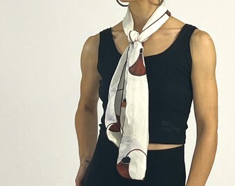 Floral Elegance 100% silk scarf