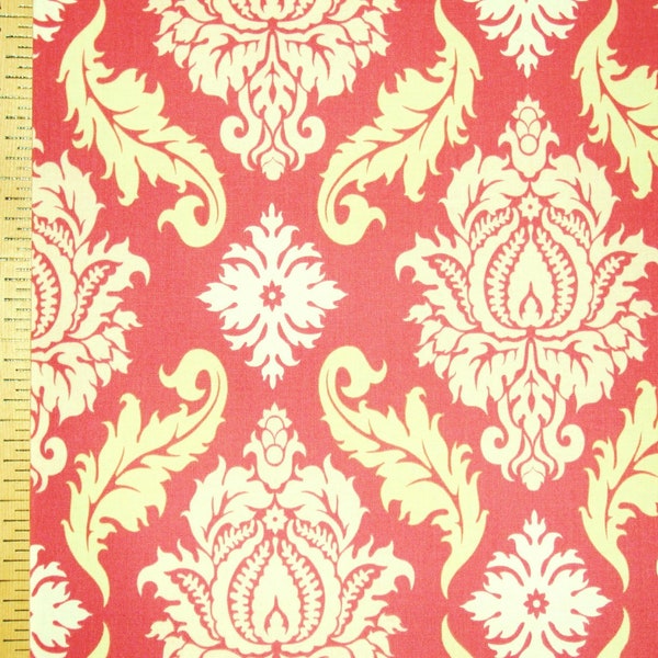 Yellow Damask Fabric Etsy