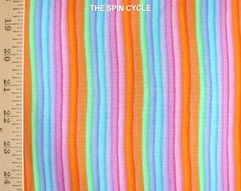 1 Fat Quarter KP Kids RAINBOW BRIGHT Stripe Rainbows Multi Color Prism Children Nursery Baby Quilting Sewing Cranston Co. Fabric