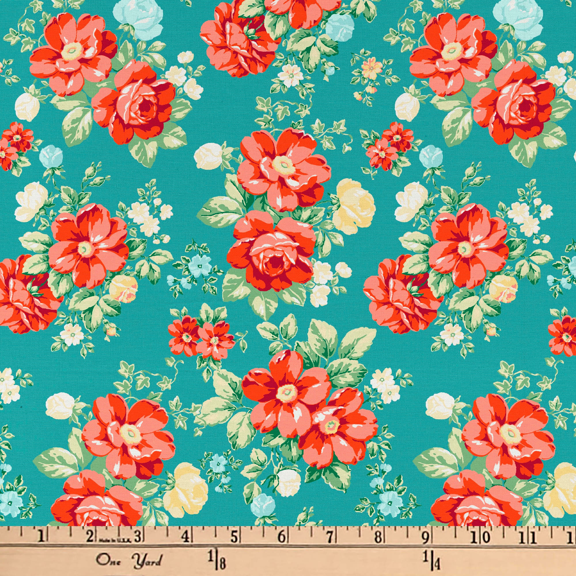  VINTAGE FLORAL PIONEER WOMAN FABRIC - HANDMADE POT