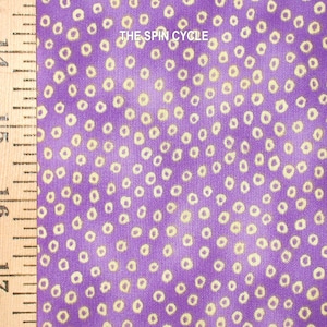 1 Fat Quarter GIDDY DOT Purple Yellow Tiny Rings Circles Graphic Polka Dot Blender Doll Michael Miller Quilting Sewing Fabric
