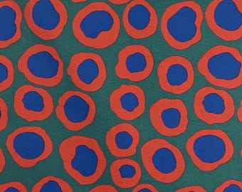5 Fat Quarter Set Wild FISH LIPS Brandon Mably Abstract Circles Graphic ...