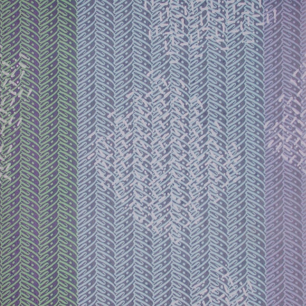 1/2Yard Lonni Rossi TYPOGRAPHICAL ELEMENTS SCRIPT Type Symbols Cursive Lavender Gray Blue Abstract Geometric Andover Quilting Sew Fabric