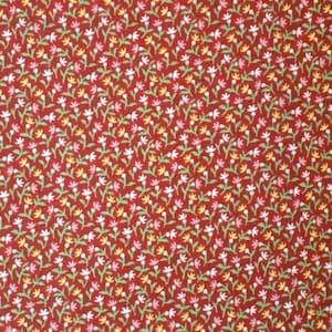 1 Yard Sentimental Journey DAINTY CALICO FLOWER Circa 1800's Pink Cranberry Ro Gregg Quest for a Cure Northcott Quilt Sew Patchwork Fabric