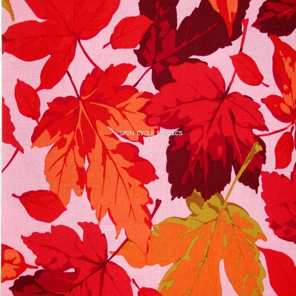 1 Fat Quarter Martha Negley Brilliant AUTUMN MEDLEY MAPLE Leaves Fall Leaf Red Garnet Orange Pink Tree Nature Quilting Sewing Westminster