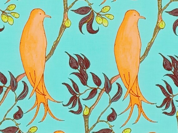 Fanciful Forest Treetops in Turquoise Fanciful Forest Treetops in Turquoise