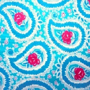 1 Fat Quarter SO ST CROIX Lee Paisley Shabby Rose Farne Pink Jennifer Paganelli JP31 Aqua Blumen Free Spirit Pink Floral Femininer Stoff