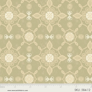 1 Yard Autumn GATHERINGS TAUPE MEDALLIONS Fall Harvest Warm Neutrals Lisa Ballard Thanksgiving Holiday New Castle Quilting Sewing Fabric