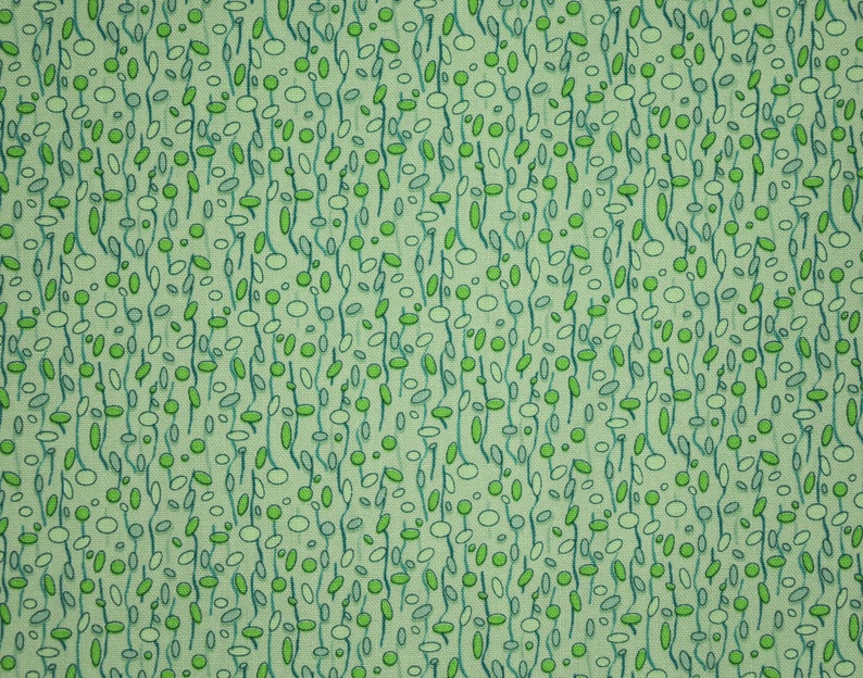 1 Yard RAINDROPS Water Droplets Green Tonal Abstract Blender PRISM by Funquilts Free Spirit Quilting Sewing Fabric