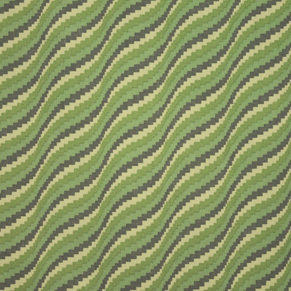 1 Yard Bargello ZIGZAG WAVE STRIPES Kaléidoscope Mod Illusion d’optique Karen Combs Graphique abstrait Vert Clearwater Quilting Tissu à coudre