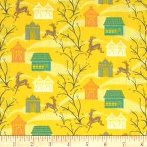 1 Yard  LITTLE FOLKS VOILE Forest Hills Citrus Yellow 54/55" Wide Anna Maria Horner Quilting Sew Light Weight Soft Airy Free Spirit Fabric