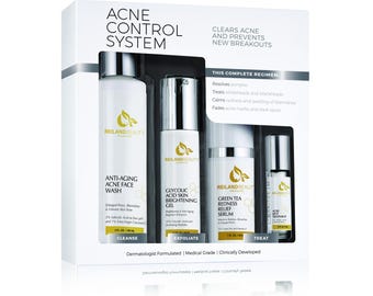 Acne Control System | Clear Skin Kit for Breakouts & Oily Skin | Dermatologist-Grade Treatment