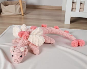 Heart Dragon Amigurumi Crochet Pattern | Plush Toy DIY (PDF)