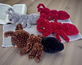 Padrão de crochê de formiga amigurumi | Brinquedo de pelúcia para iniciantes (PDF)