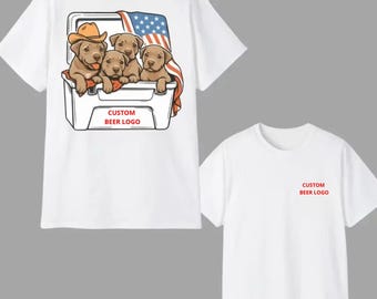 Custom Labrador Beer Shirt  , sweatshirt and hoodie – 4th of July Dog Tee, American Brew Fans