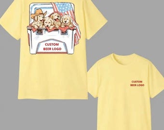 Custom Dog Beer Shirt, sweatshirt and hoodie. Patriotic Labrador 4th of July T-Shirt, Funny American Brew Lover Tee