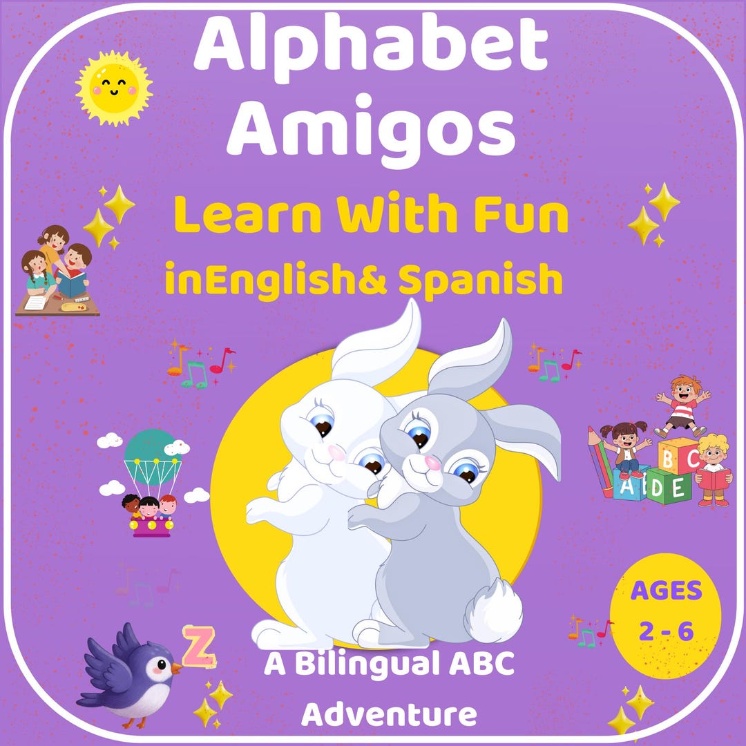 Bilingual Kids Activity Book: English & Spanish Learn With Fun PDF ...