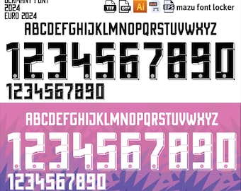 ドイツ ユーロ 2024 フォント – ベクター書体 (デジタルダウンロード)