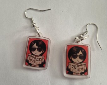 K-pop Men In Disguise Cartoon Acrylic Earrings