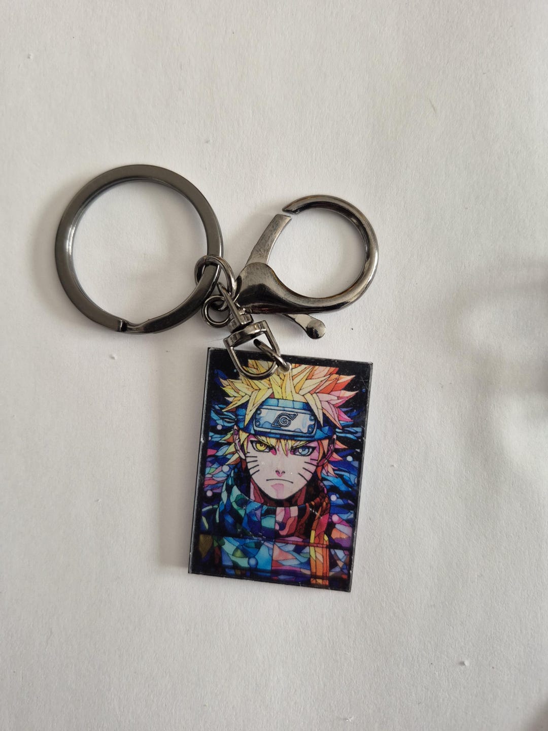 Geometric Keychains Anime Geometric Acrylic Keychain - Etsy