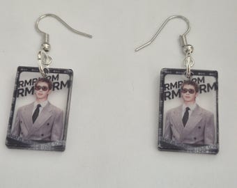K-pop Photo Rectangular Shape Acrylic Earrings