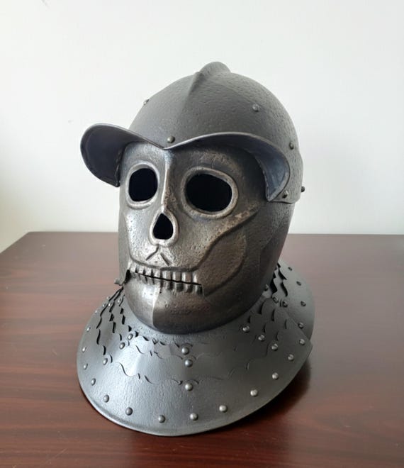 Hand Forged Steel Savoyard Helmet, 17th Century Death's Head Armor