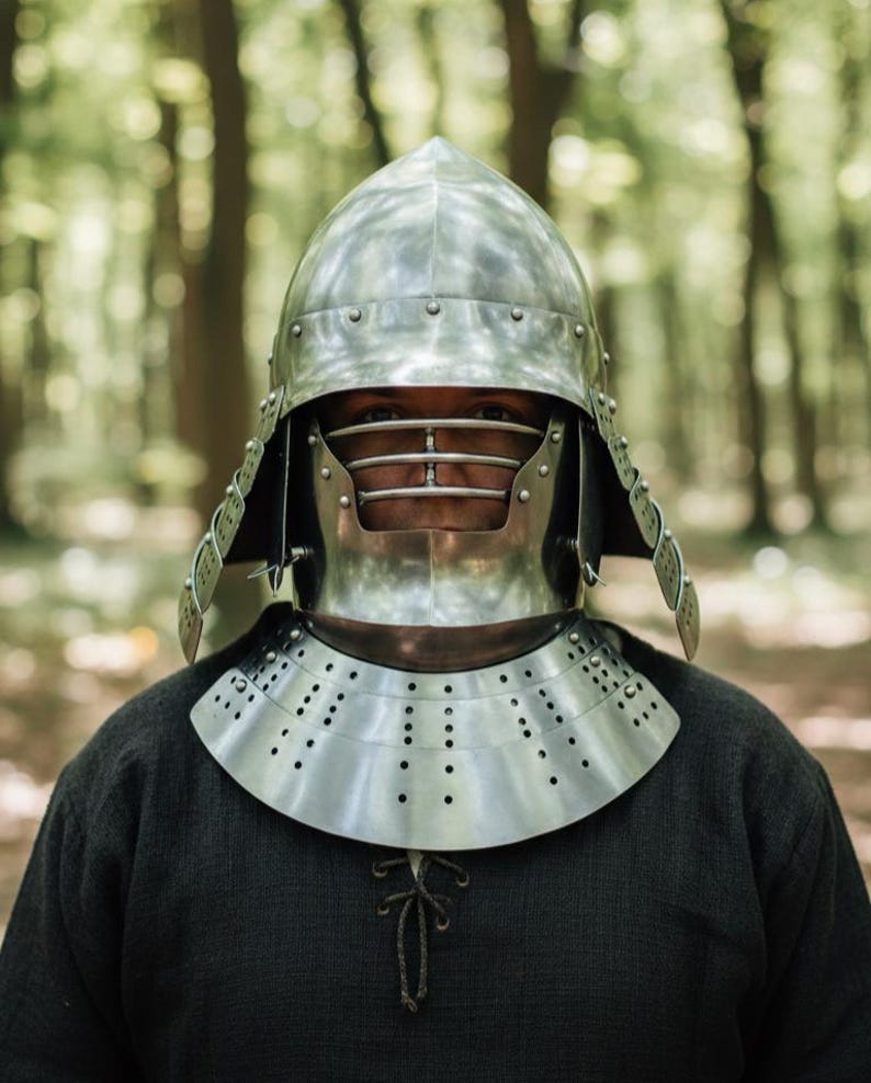Sca Samurai Japanese Samurai Warrior Helmet 18 Gauge Steel SCA Armor Helmet Cosplay ...