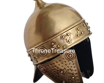 Elmo da cavaliere celtico medievale in acciaio forgiato a mano, elmo da armatura vichinga per LARP, cosplay e rievocazioni storiche.