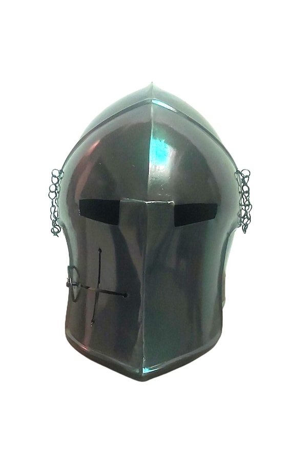 AnNafi® Casco Medieval Knight Sugarloaf Armor Casco Reconstrucción Casco | Cosplay Sca (Helmet AnNafi® Casco Medieval Knight Sugarloaf Armor Casco Reconstrucción Casco | Cosplay Sca (Helmet