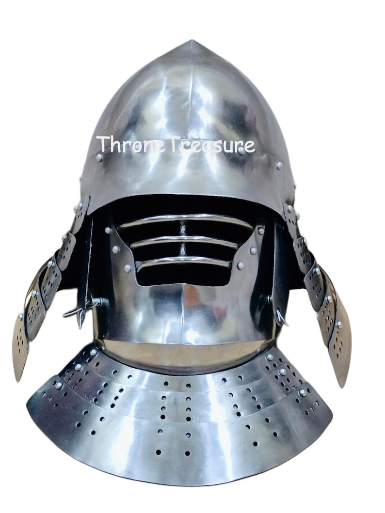 Sca Samurai Japanese Samurai Warrior Helmet 18 Gauge Steel SCA Armor Helmet Cosplay ...