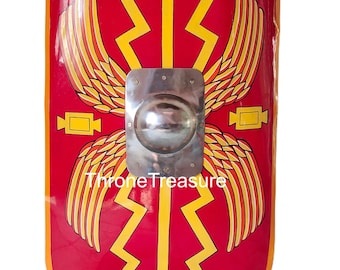 Handmade Roman Scutum Shield Legionary LARP Reenactment Shield 36 Inch