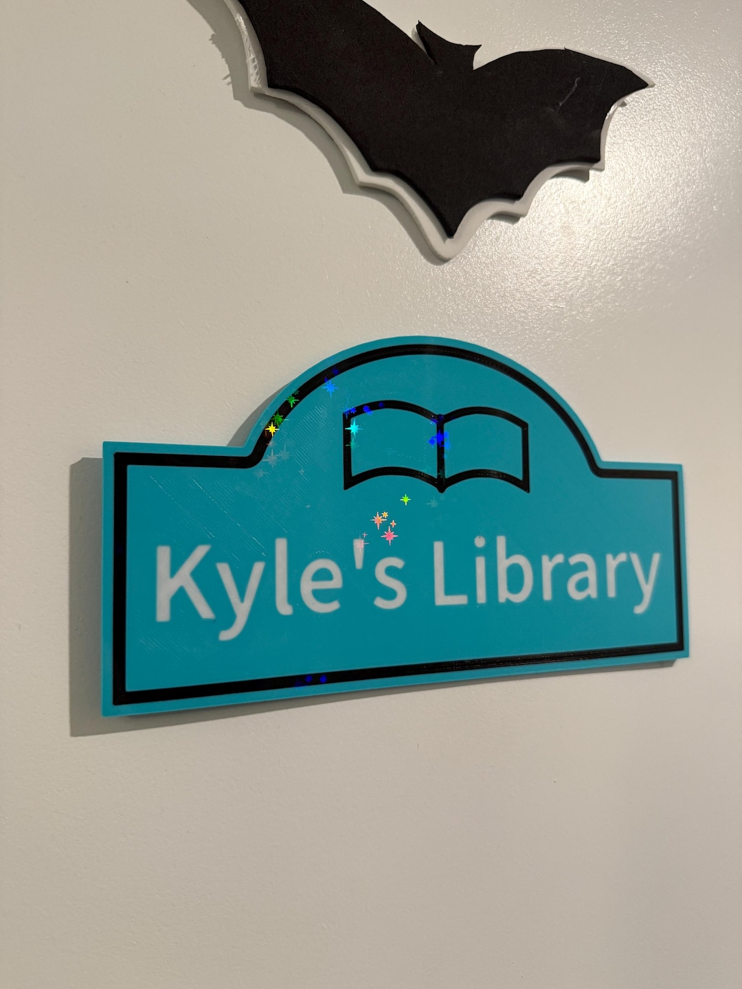 Personalized Library Door Sign – Custom Name Book Sign – Book Nook ...