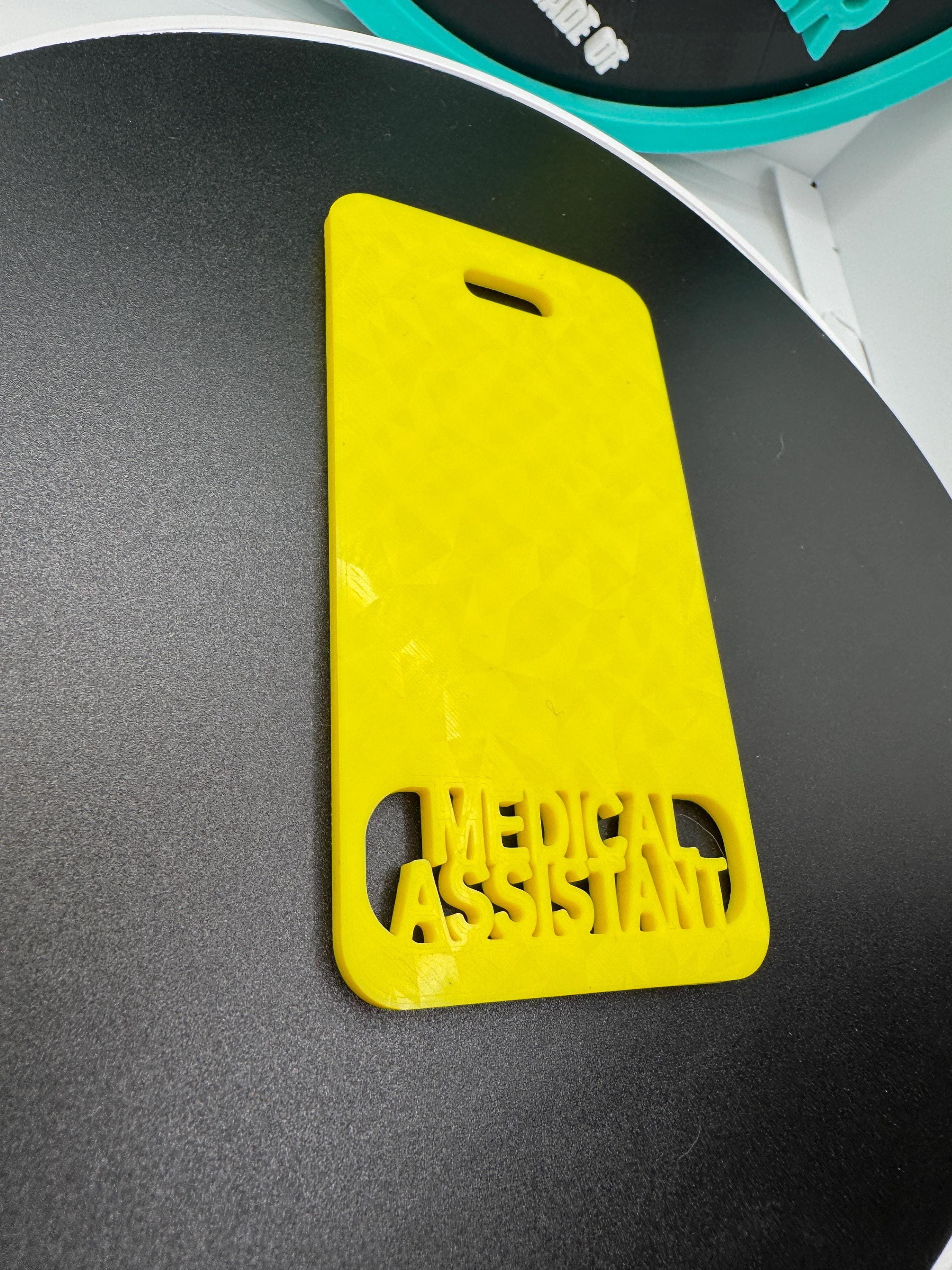 Store Assistant Badge Medical Assistant Badge Buddy STL and 3MF Bundle - MA ID Badge Insert ...