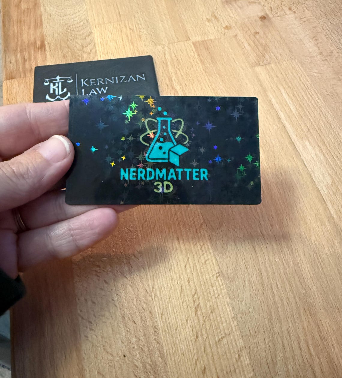 3D Printable NFC Business Card 3MF Multicolor NFC Tag Insert + Text