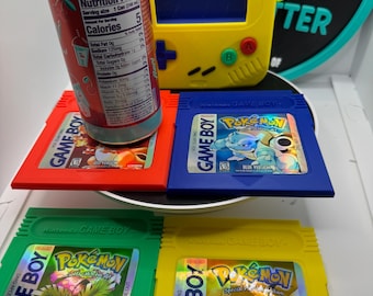 Retro Cartridge Coaster Set, 90s Gaming Drink Coasters, Nostalgic Gamer Desk Decor, Video Game Inspired Gift